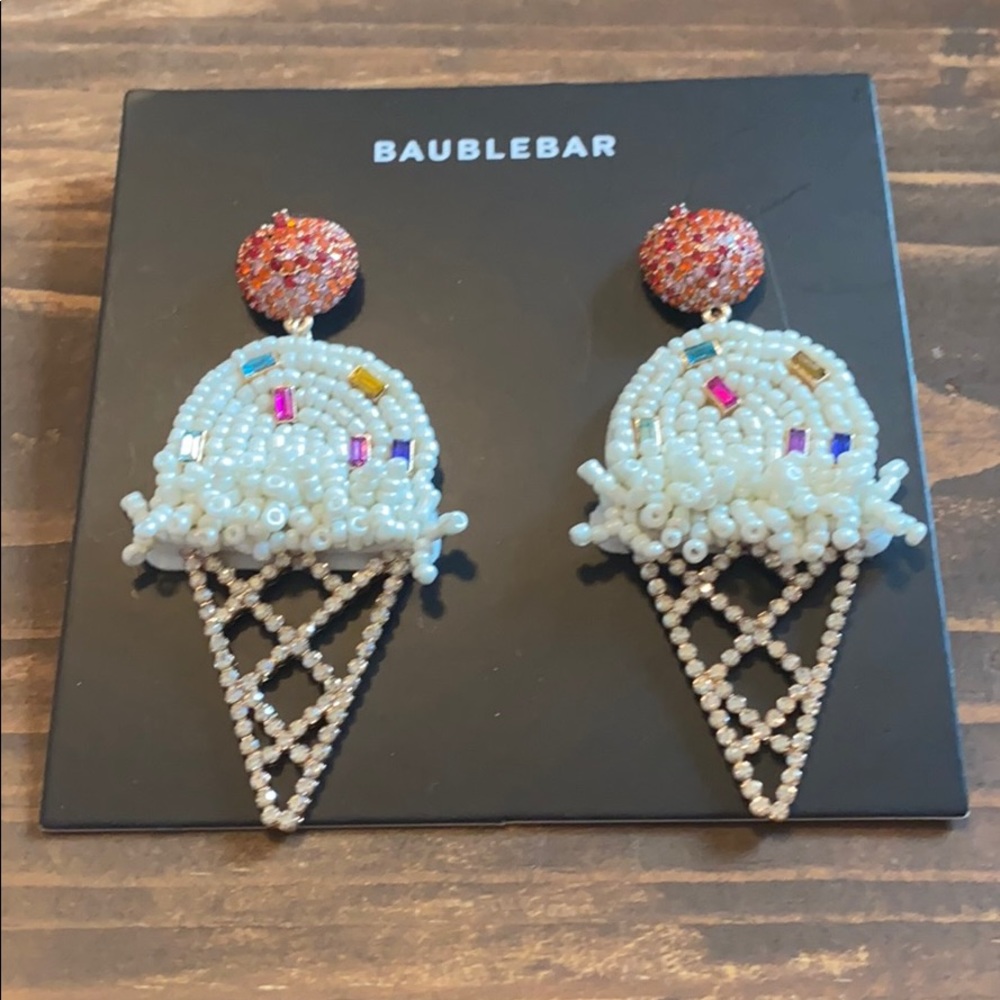 🎉HP🎉 New! BaubleBar vanilla ice cream cone - Picture 3 of 9